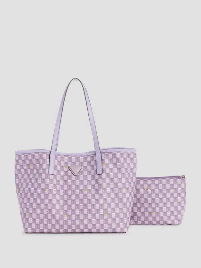 Women GUESS Handbags Vikky Tote Set Light Blue