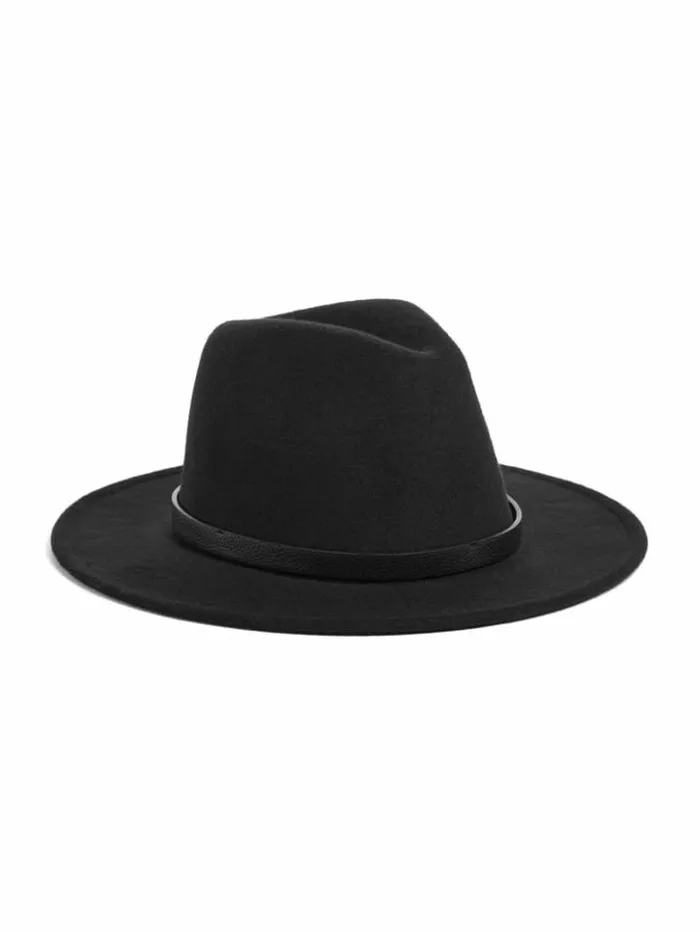 Women GUESS Hats and Scarves Amera Fedora Hat Black