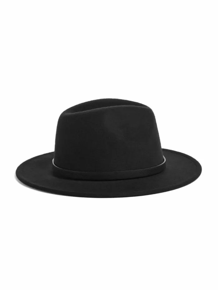 Women GUESS Hats and Scarves Amera Fedora Hat Black