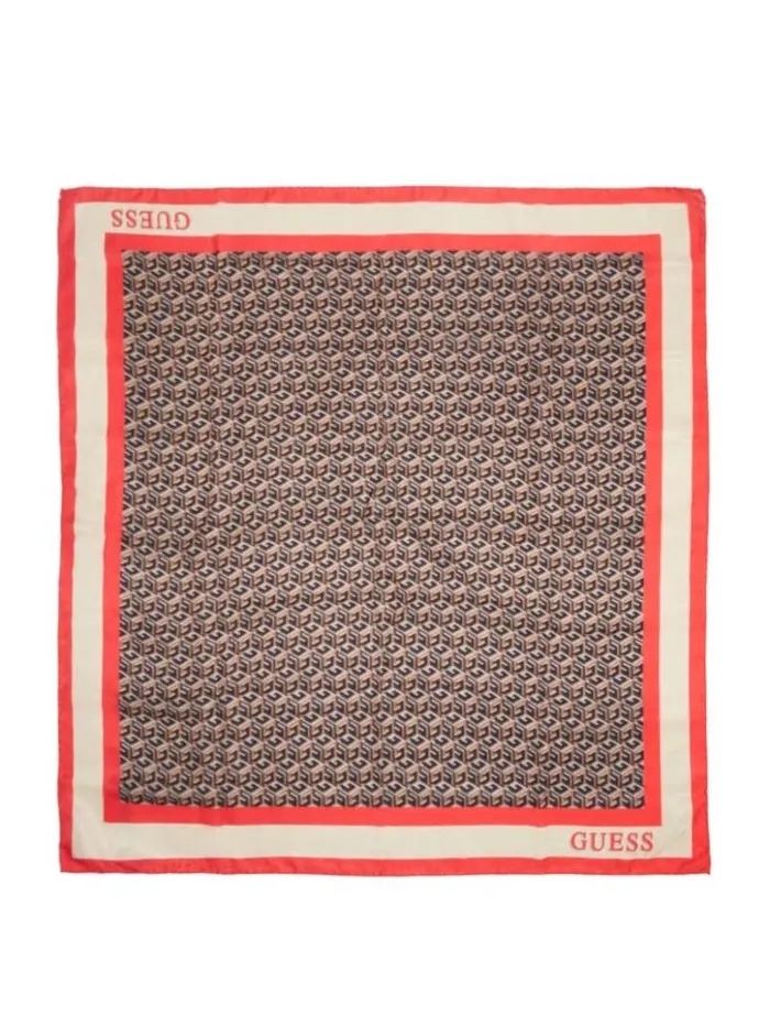 Women GUESS Hats and Scarves Silvana Foulard Black Gold