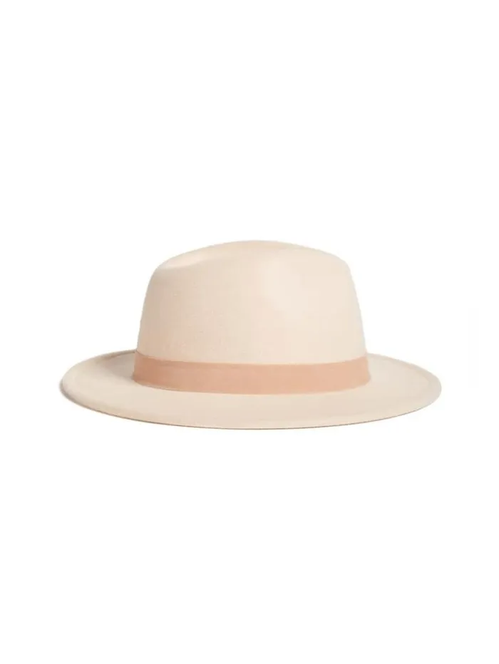 Women GUESS Hats and Scarves Vickie Wide Brim Hat Beige