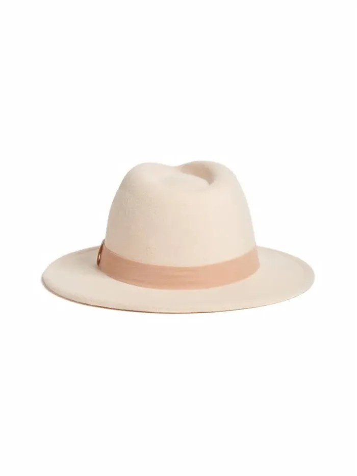 Women GUESS Hats and Scarves Vickie Wide Brim Hat Beige