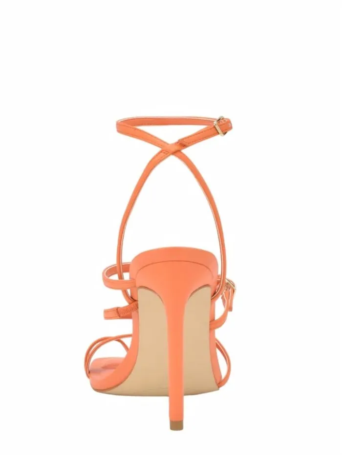 Women GUESS Heels Bolten Strappy Stiletto Heels Orange