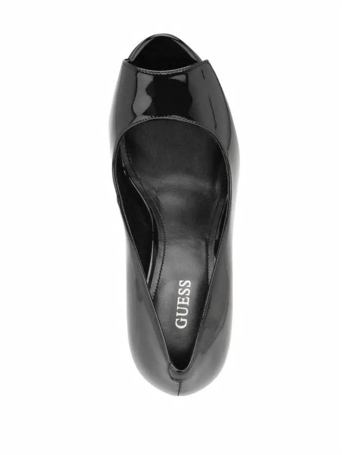 Women GUESS Heels Cacei PeepToe Stiletto Heels Black 001