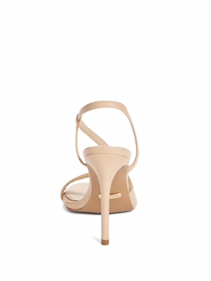 Women GUESS Heels Futura Curve Sandal Light Natural 110