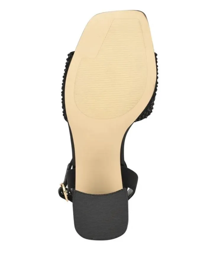 Women GUESS Heels Gelya Triangle Blocked Heels Black 001