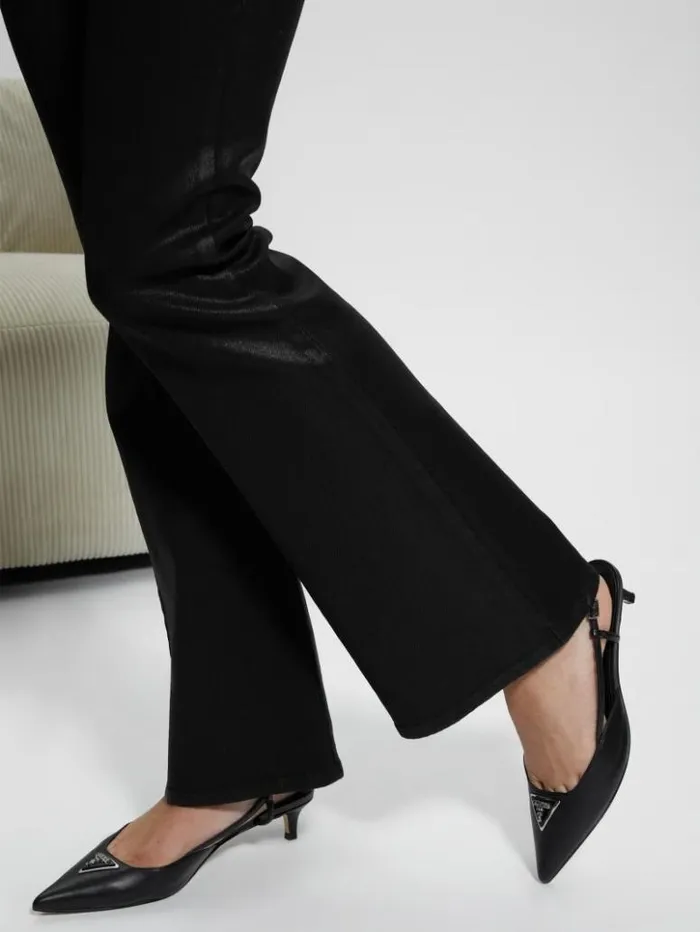Women GUESS Heels Jesson Triangle Kitten Heels Black 001