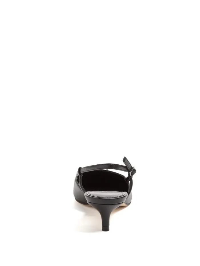 Women GUESS Heels Jesson Triangle Kitten Heels Black 001