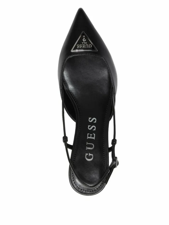 Women GUESS Heels Jesson Triangle Kitten Heels Black 001