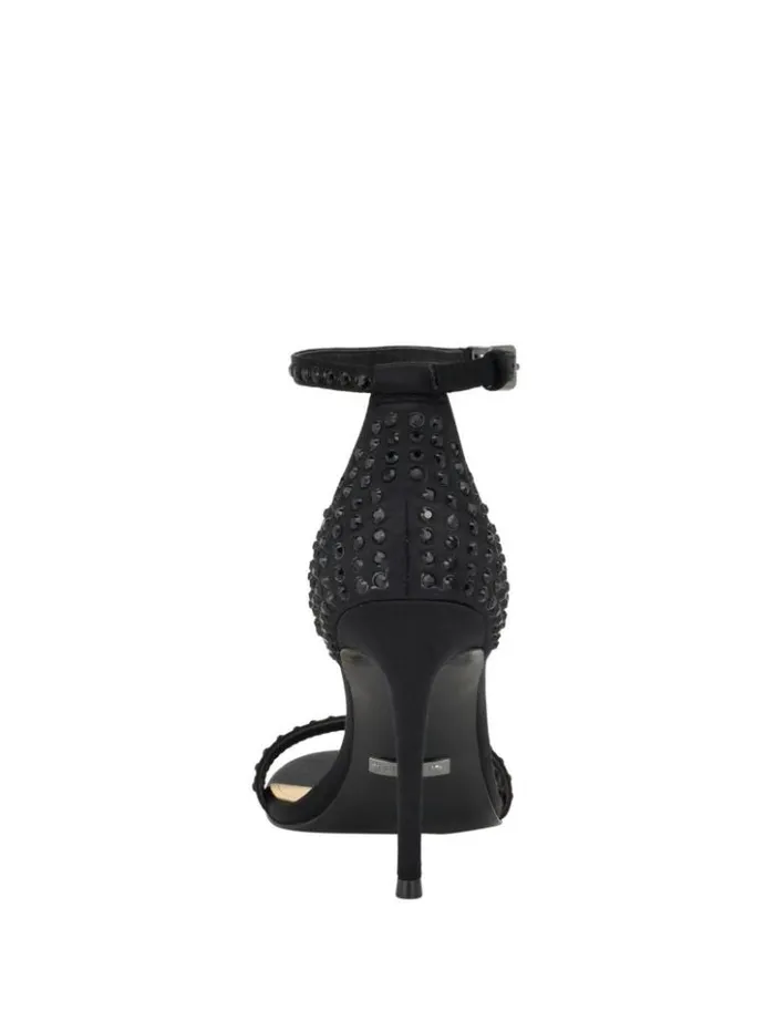 Women GUESS Heels Kabaile Rhinestone Heels Black 001