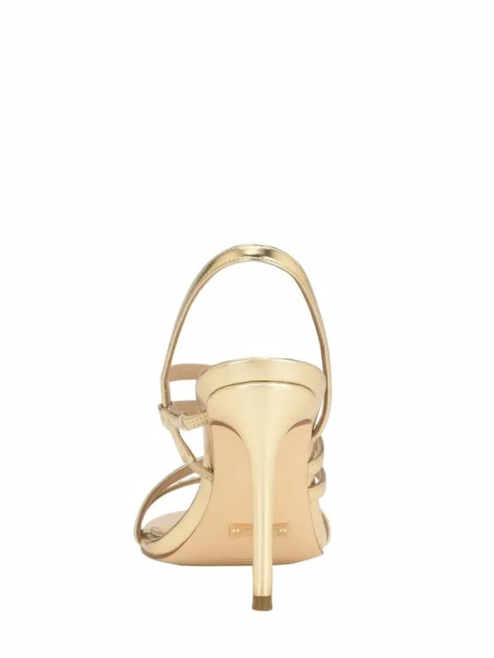 Women GUESS Heels Kaden Crystal Strappy Heel Gld1 Gold