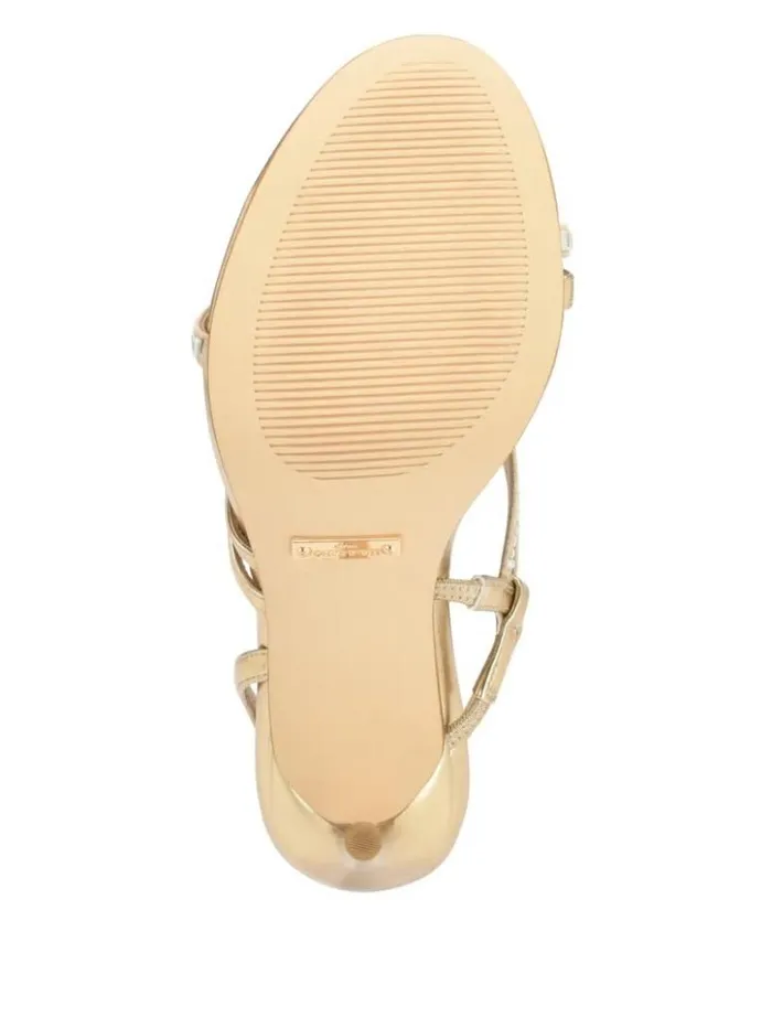 Women GUESS Heels Kaden Crystal Strappy Heel Gld1 Gold