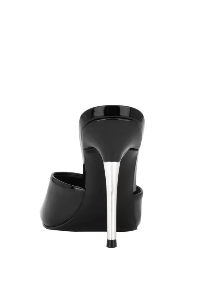 Women GUESS Heels Molle Metal Stiletto Heels Black 002