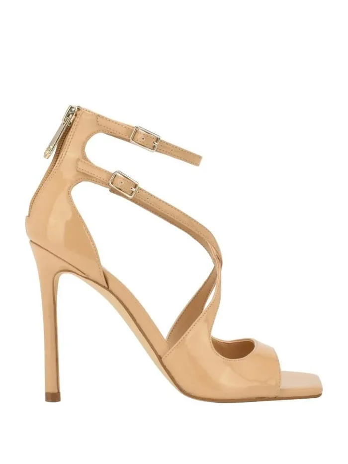 Women GUESS Heels Sella Strappy Stiletto Heels Medium Natural 101
