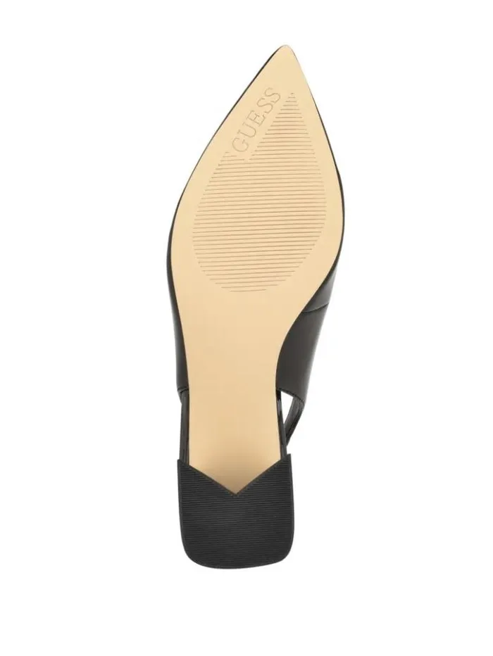 Women GUESS Heels Zanda Slingback Block Heels Black 001