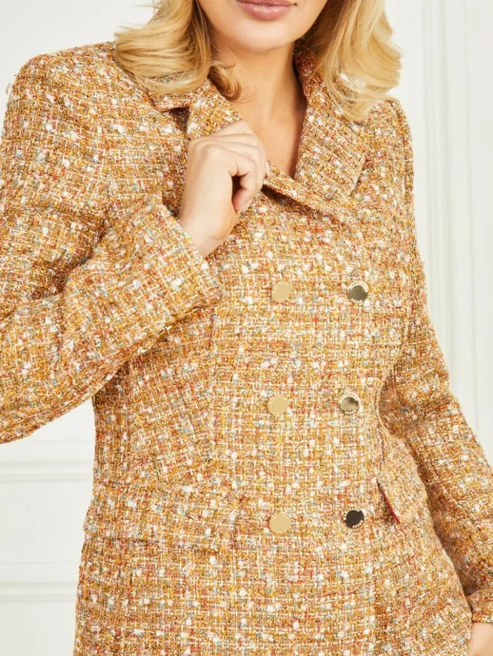 Women GUESS Jackets and Coats Angelica Tweed Blazer Tallulah Multicolor Tweed Women GUESS Jackets and Coats Angelica Tweed Blazer Tallulah Multicolor Tweed