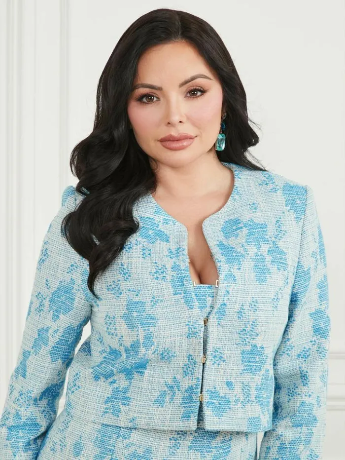 Women GUESS Jackets and Coats Avah Jacket Cineraria Spring Wave