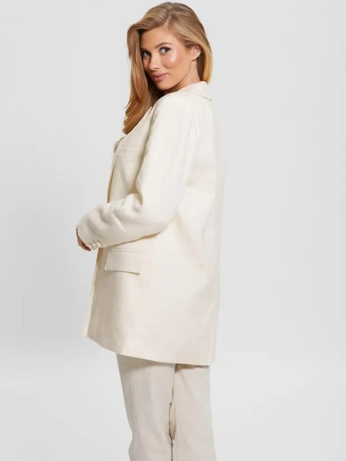Women GUESS Jackets and Coats Brooke Blazer White Glam