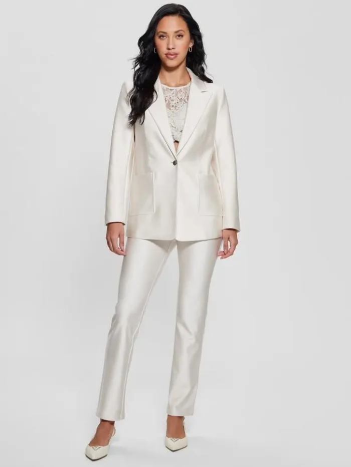 Women GUESS Jackets and Coats Carly Blazer Muted Stone