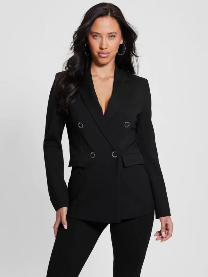 Women GUESS Jackets and Coats Eco Dafne Blazer Black