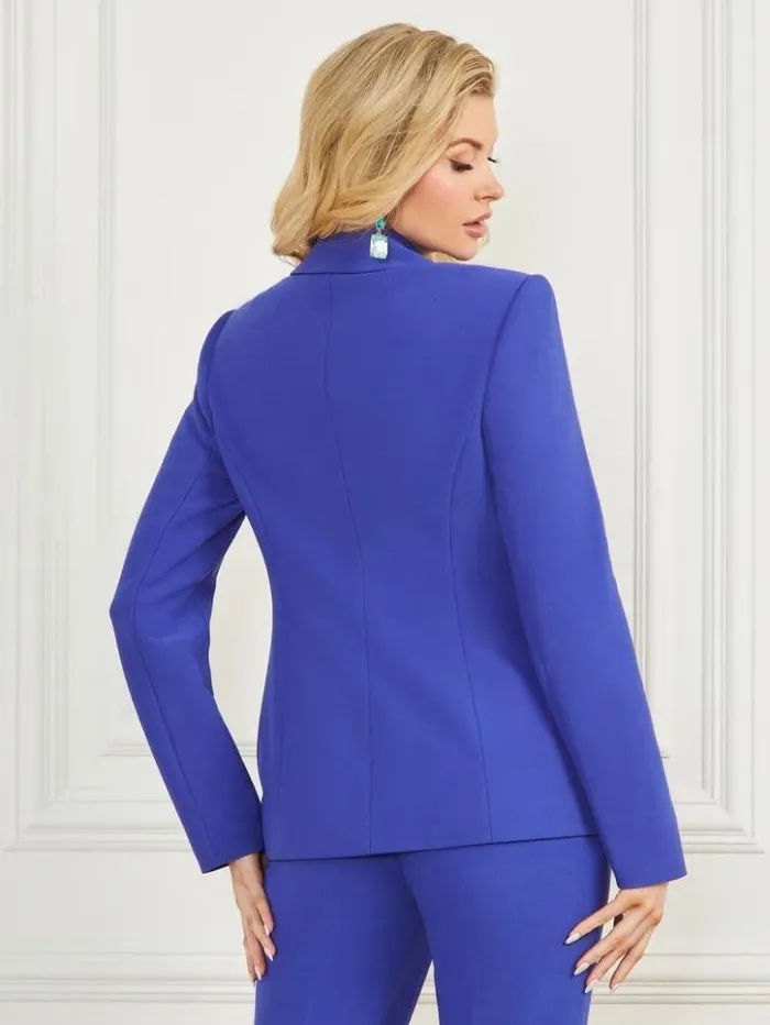 Women GUESS Jackets and Coats Jacqueline Blazer Jewel Blue