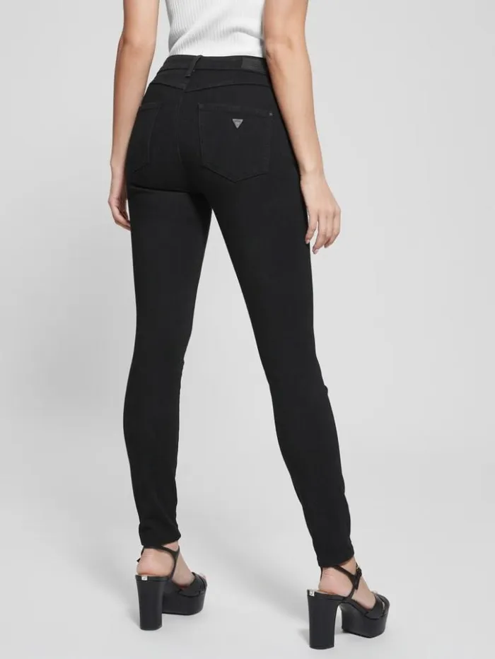Women GUESS Jeans and Denim 1981 Black Skinny Jeans Overdye Black
