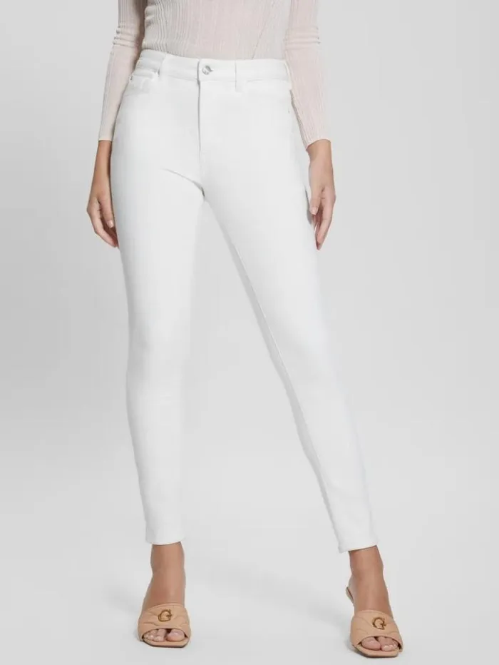 Women GUESS Jeans and Denim Alpha HighRise Skinny Jeans Pure White