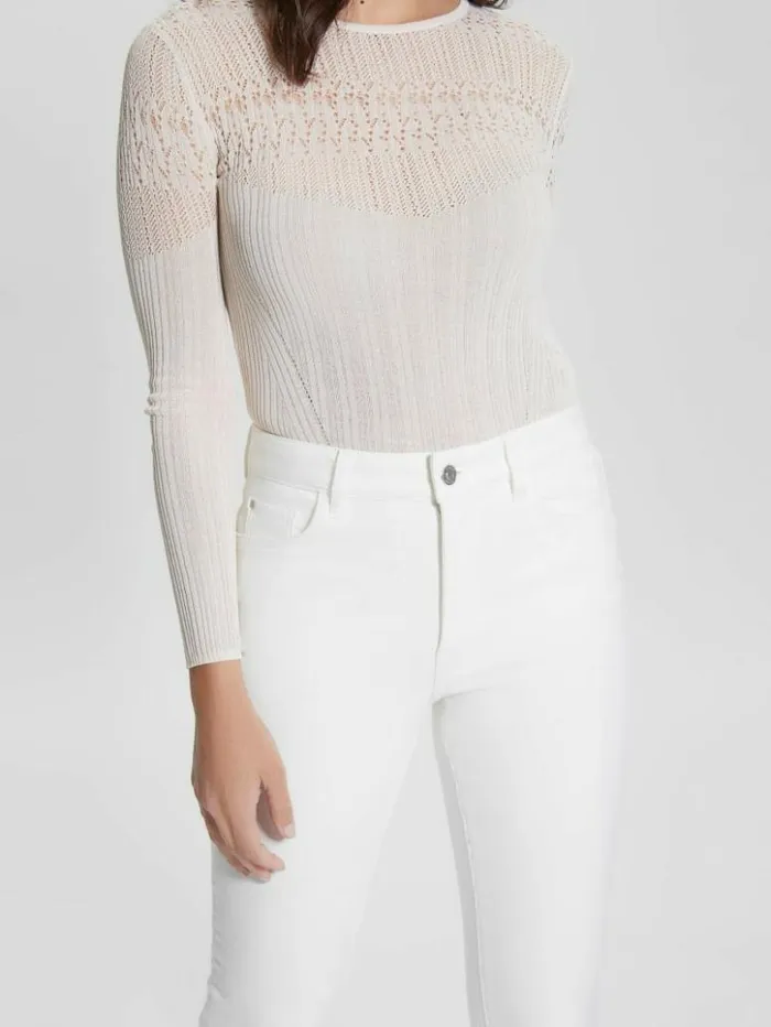 Women GUESS Jeans and Denim Alpha HighRise Skinny Jeans Pure White