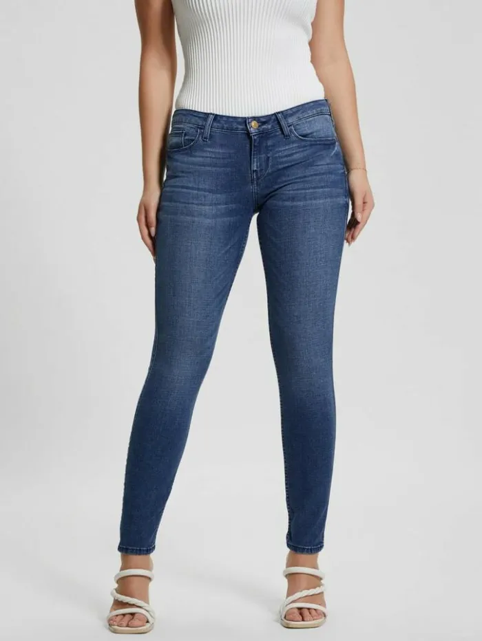 Women GUESS Jeans and Denim Eco Power Skinny Jeans Mystic Blue Wash