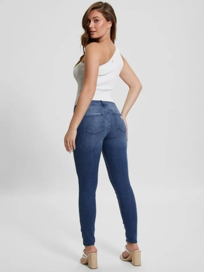 Women GUESS Jeans and Denim Eco Power Skinny Jeans Mystic Blue Wash