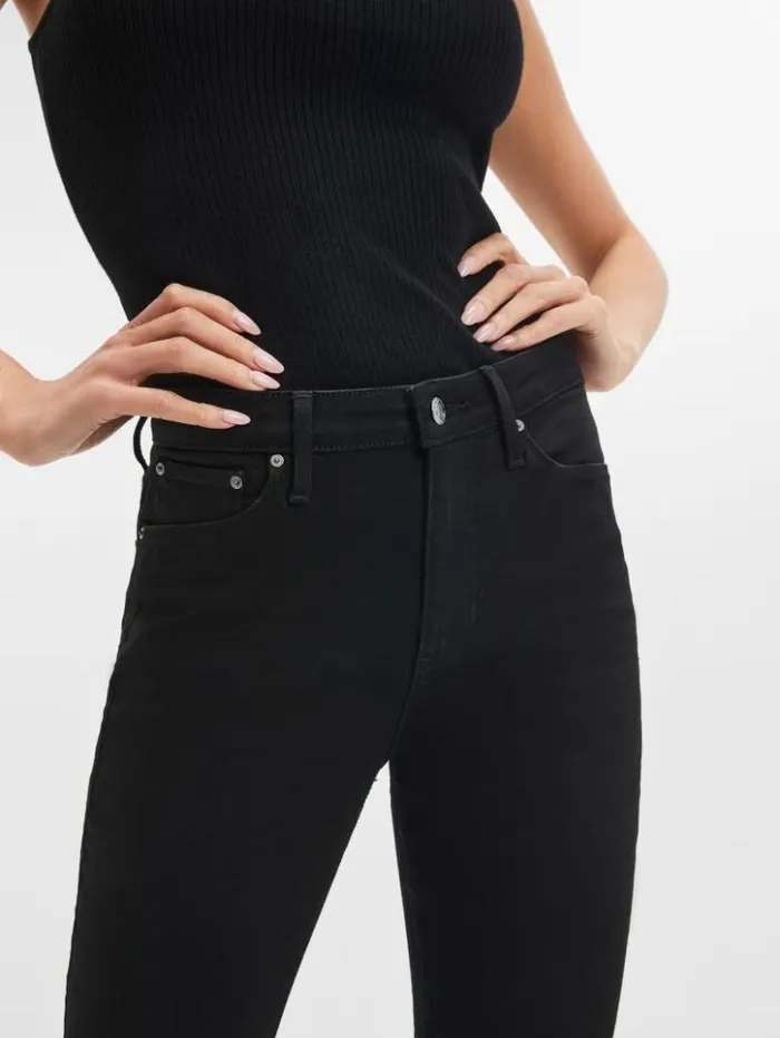 Women GUESS Jeans and Denim Eco Sexy Flared Jeans Carrie Black