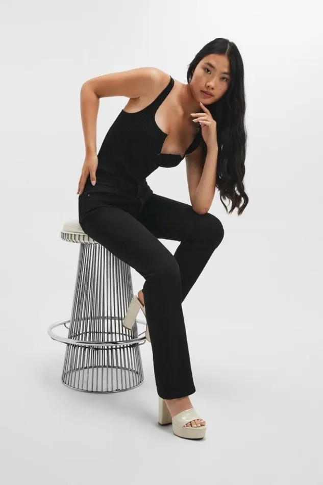 Women GUESS Jeans and Denim Eco Sexy Straight Jeans Carrie Black
