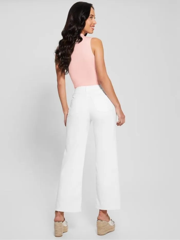 Women GUESS Jeans and Denim Flare Jeans Pure White