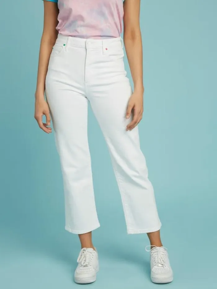 Women GUESS Jeans and Denim FriendsWithYou Super HighRise Jeans Pure White