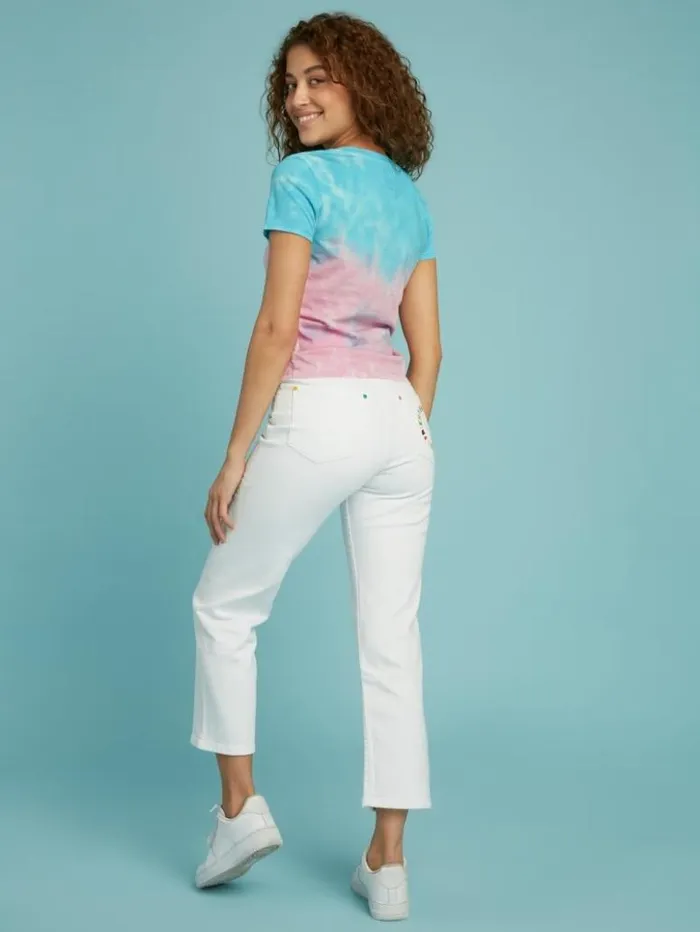 Women GUESS Jeans and Denim FriendsWithYou Super HighRise Jeans Pure White