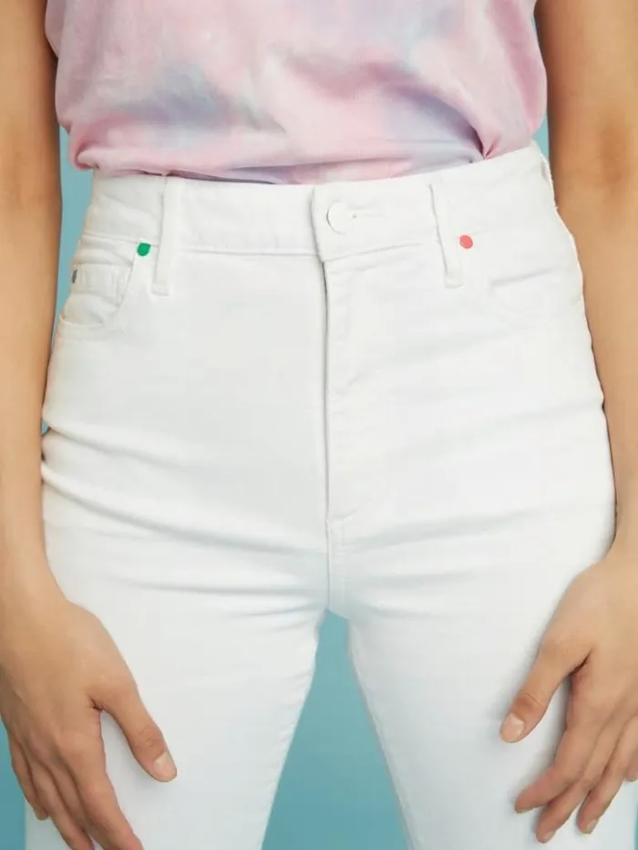 Women GUESS Jeans and Denim FriendsWithYou Super HighRise Jeans Pure White