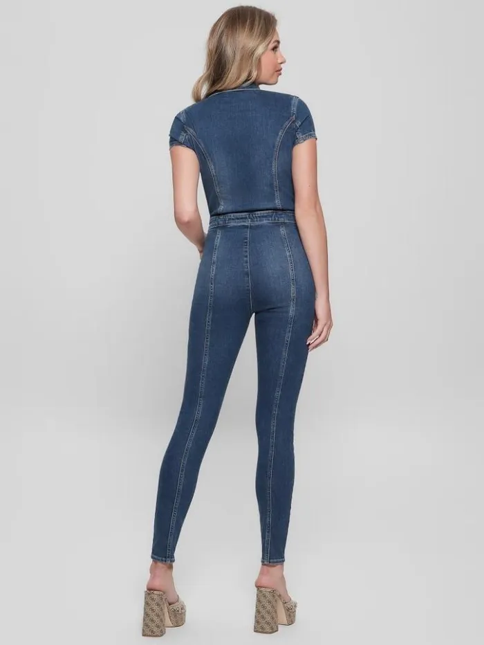 Women GUESS Jeans and Denim Gemma Denim Jumpsuit Blue Spirit