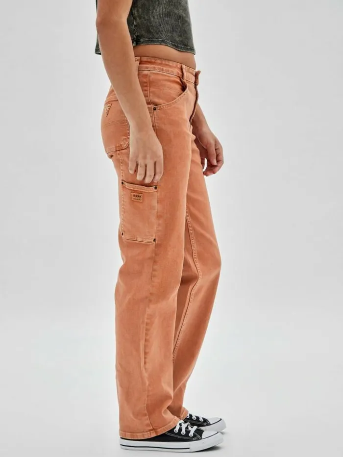 Women GUESS Jeans and Denim GUESS Originals Carpenter Jeans Real Orange Multi Women GUESS Jeans and Denim GUESS Originals Carpenter Jeans Real Orange Multi