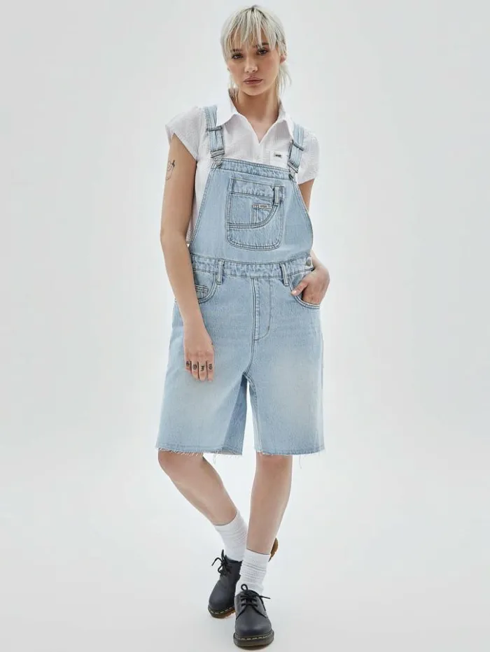 Women GUESS Jeans and Denim GUESS Originals Carpenter Shortalls Go Fez Lt Wash Women GUESS Jeans and Denim GUESS Originals Carpenter Shortalls Go Fez Lt Wash