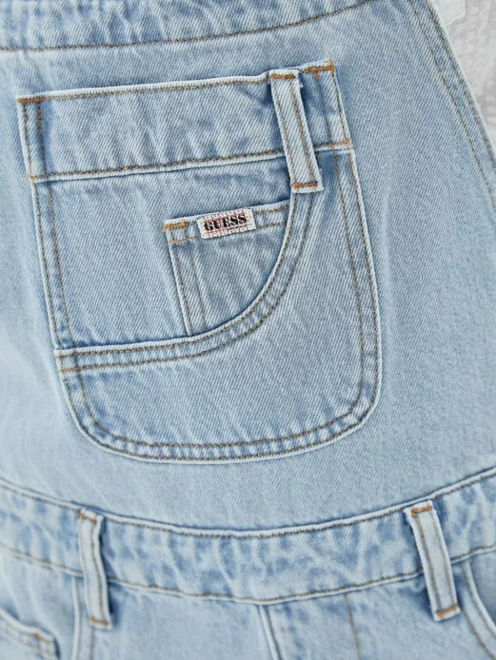 Women GUESS Jeans and Denim GUESS Originals Carpenter Shortalls Go Fez Lt Wash Women GUESS Jeans and Denim GUESS Originals Carpenter Shortalls Go Fez Lt Wash