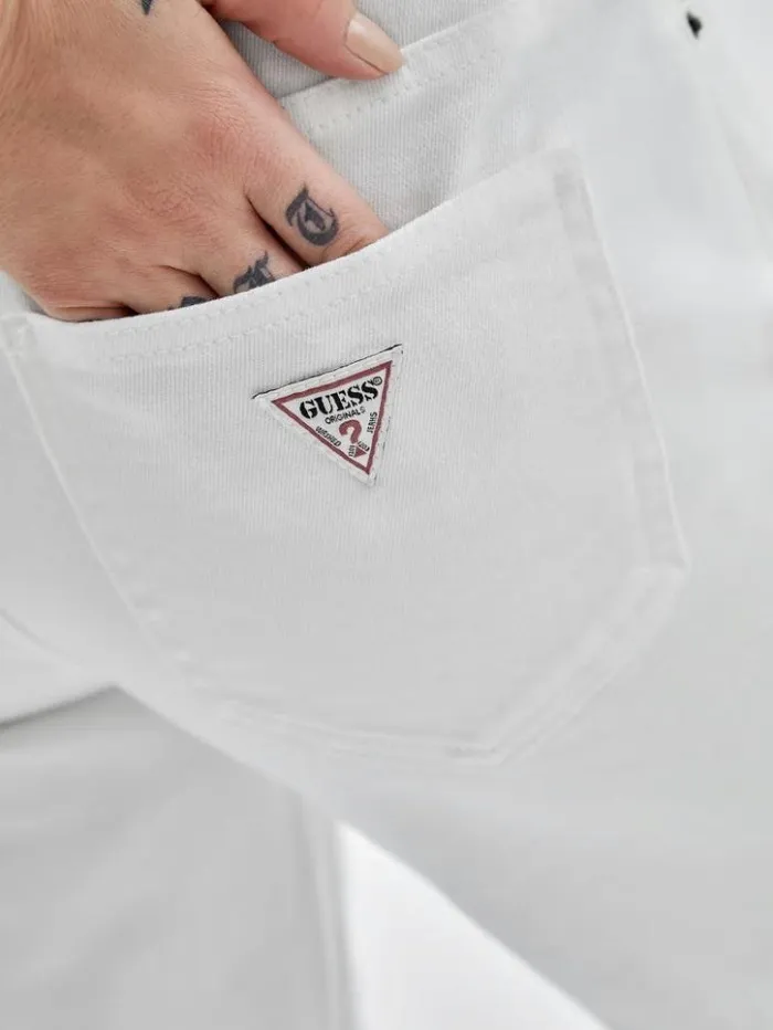 Women GUESS Jeans and Denim GUESS Originals Kit Bootcut Jeans Go Aged White Wash Women GUESS Jeans and Denim GUESS Originals Kit Bootcut Jeans Go Aged White Wash