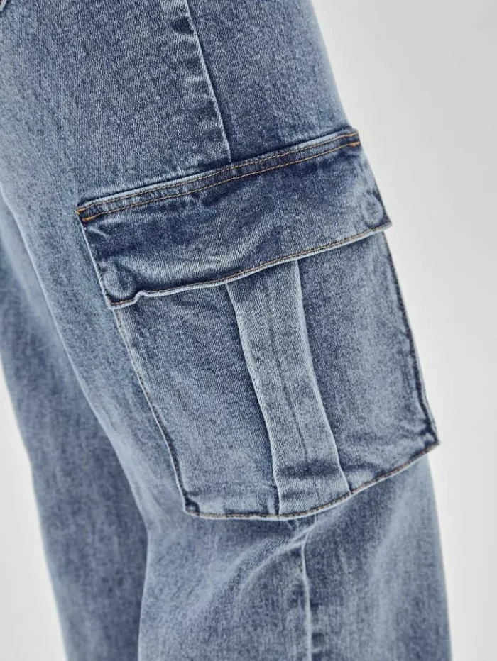 Women GUESS Jeans and Denim GUESS Originals Kit Cargo Jeans Go Donna Medium Wash Women GUESS Jeans and Denim GUESS Originals Kit Cargo Jeans Go Donna Medium Wash