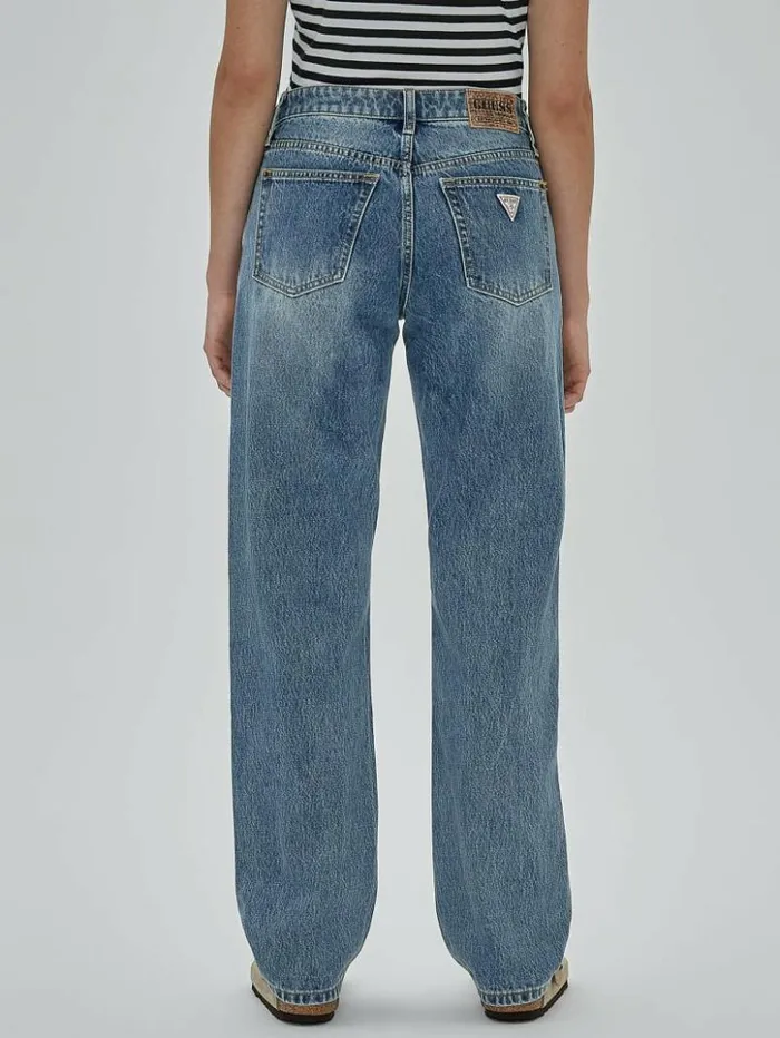 Women GUESS Jeans and Denim GUESS Originals Kit Straight Jeans Go Fez Medium Wash Women GUESS Jeans and Denim GUESS Originals Kit Straight Jeans Go Fez Medium Wash