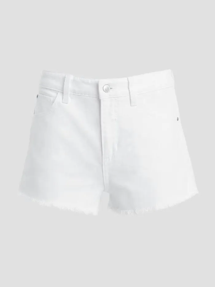 Women GUESS Jeans and Denim Mom Shorts Pure White