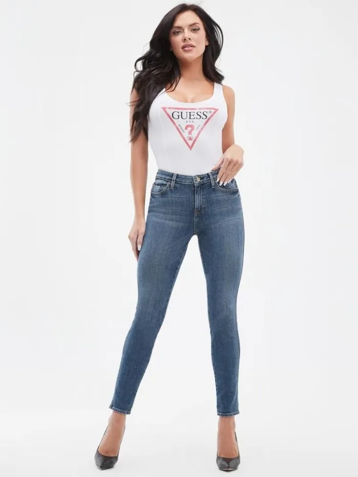 Women GUESS Jeans and Denim Sexy Curve Skinny Jeans Blue Fog Wash