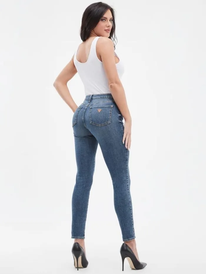 Women GUESS Jeans and Denim Sexy Curve Skinny Jeans Blue Fog Wash