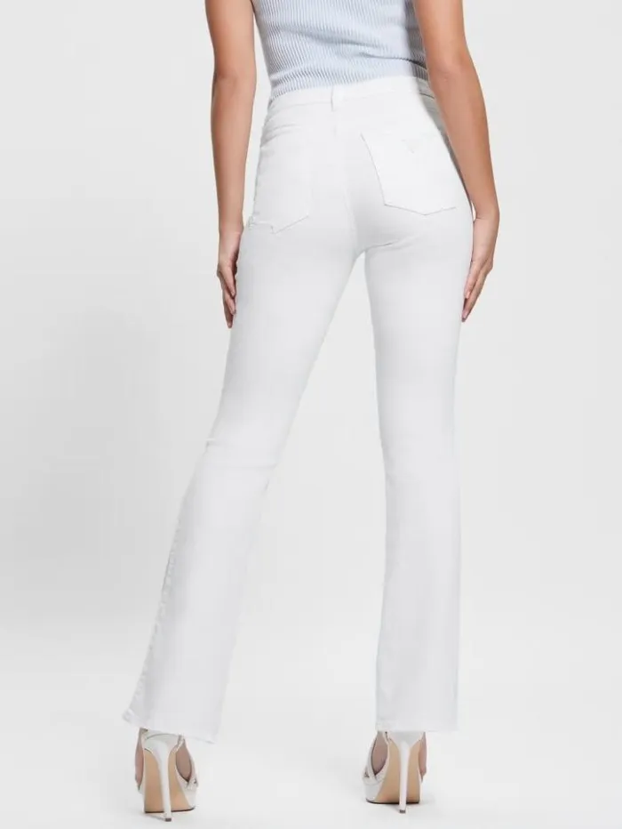 Women GUESS Jeans and Denim Sexy Flared Jeans Pure White