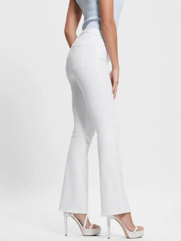 Women GUESS Jeans and Denim Sexy Flared Jeans Pure White
