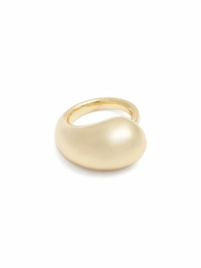 Women GUESS Jewelry GoldTone Swirl Ring Silvergold