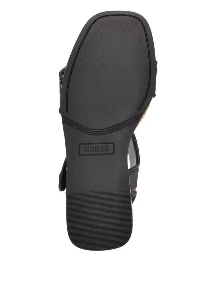 Women GUESS Sandals Cataline Wedge Sandals Black 002